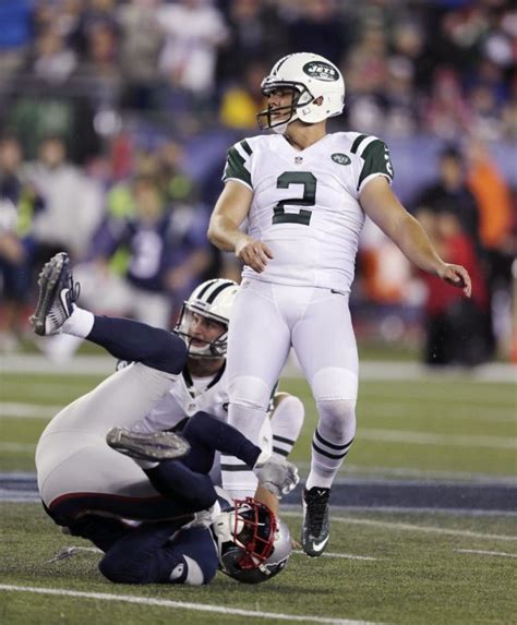 New York Jets Kicker Nick Folk 2 Watches As His Field Goal Attempt Is