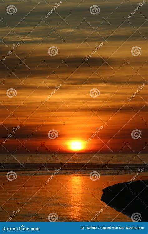 Sunset West Coast Stock Photo Image Of Sunset Ocean Silhouette 187962