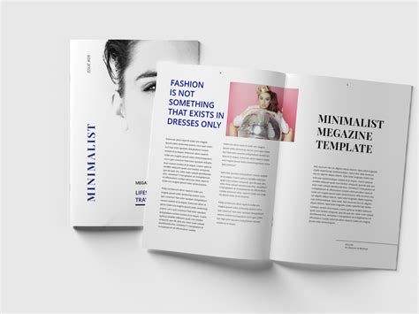 Minimal Magazine Design Template By Graphic Template On Dribbble