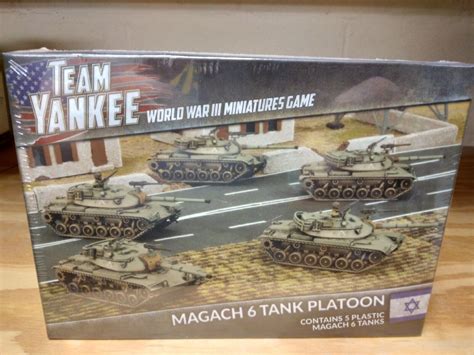 Israeli Magach 6 Tank Platoon Miniatures Wwiii Team Yankee New 4656430260