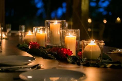 This lockdown, plan a perfect candle light dinner at your home and spend some quality time with your partner, using the nine tips mentioned. candle light dinner blue osa - Blue Osa Yoga Retreat + Spa