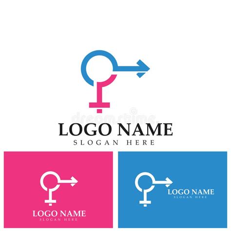 Gender Symbol Logo Of Sex And Equality Of Males And Females Vector Illustration Stock Vector