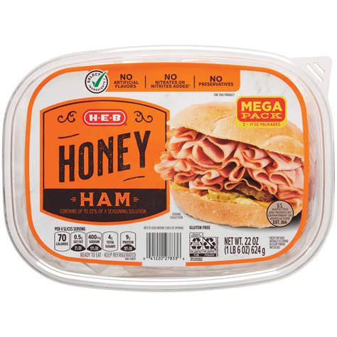 H E B Select Ingredients Honey Ham Club Pack Shop Meat At H E B