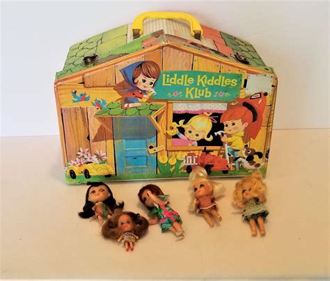 Lot 41 Vintage Liddle Kiddle Klub House With 5 Dolls