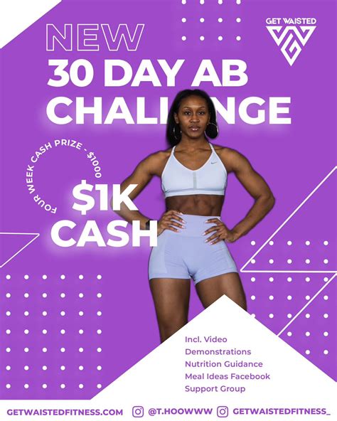 30 day ab challenge get waisted fitness
