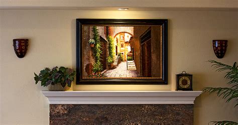 Your picture above fireplace stock images are ready. FRAMECO Framed Painting Over Fireplace - FRAMECO