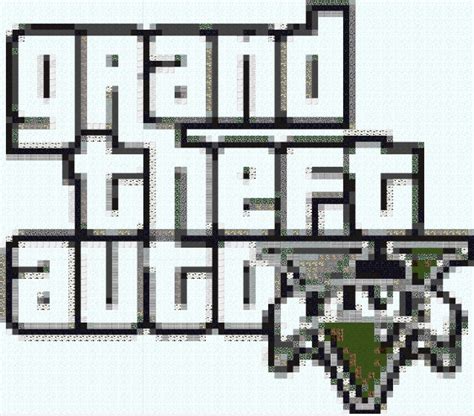 Grand Theft Auto 5 Pixelart Minecraft Map