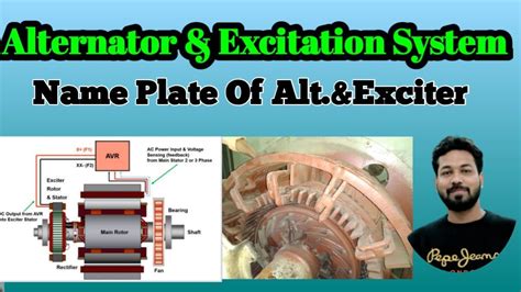Exciter And Excitation System Alternator And Exciter Name Plate