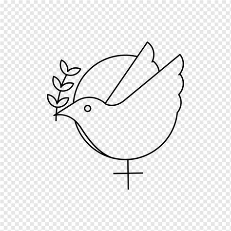 Dove Equality Feminism Dom Peace Purity Feminism Line Girl Power Icon Png Pngwing