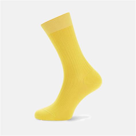 Yellow Short Cotton Socks Turnbull And Asser