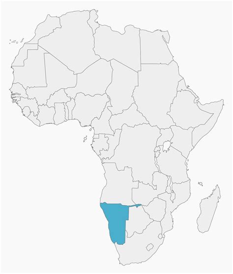 Die freie und zeitlich unbeschränkte. Geografie Namibias, Grenzen und Lage in Afrika