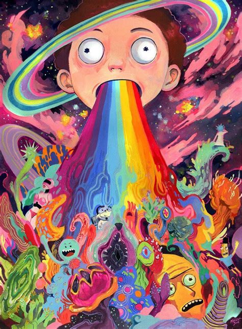 44 rick and morty trippy wallpapers wallpaperboat. Rick and Morty Psychedelic Wallpapers - Top Free Rick and ...