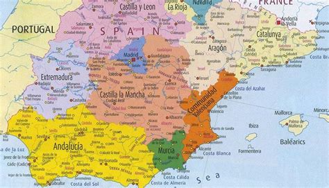 Cartina Spagna Confini Cartina