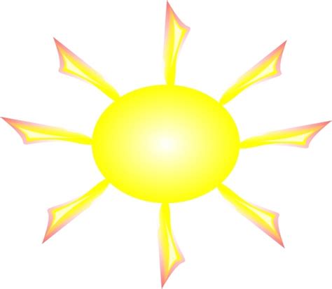 Sun And Rays Clip Art Free Vector In Open Office Drawing
