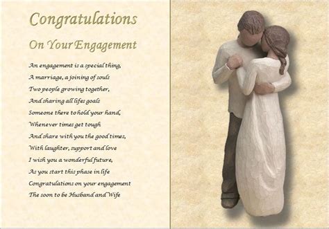 Congratulations On Your Engagement Personalised Poem Engagement T