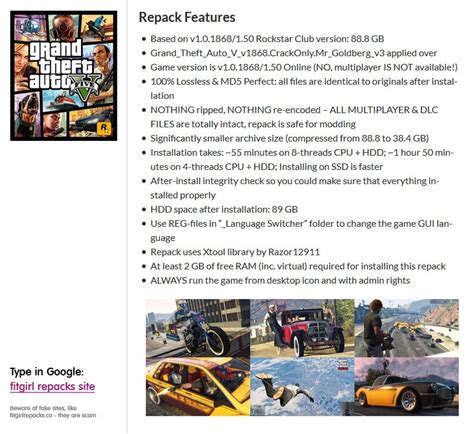 Gta V Grand Theft Auto V Fitgirl Repack With All Updates Free Media