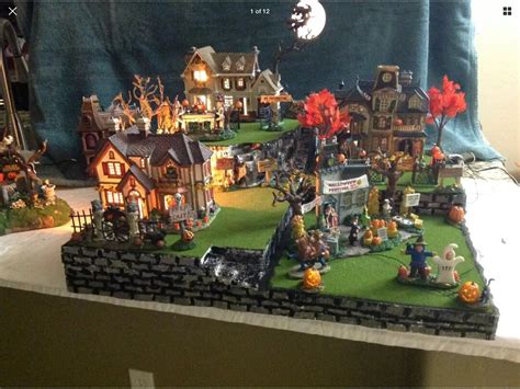 Halloween Village Display Platform For Lemax Spooky Town Dept 56