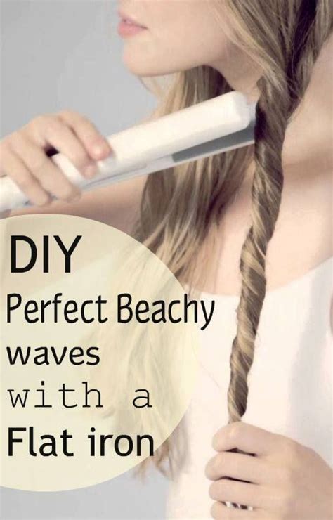 How To Get Perfect Beach Curls Haircurling Flat Iron Hair Styles