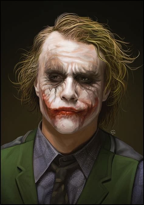 Heath Ledgers Joker By Tovmauzer On Deviantart