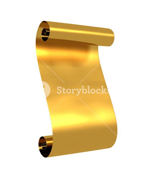 Golden Parchment Scroll Royalty Free Stock Image Storyblocks