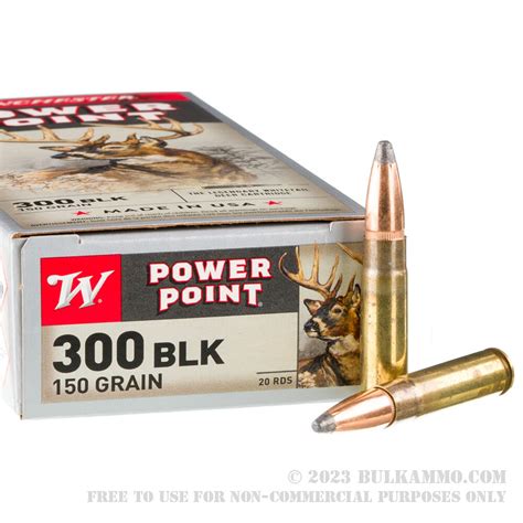 20 Rounds Of Bulk 300 Aac Blackout Ammo By Winchester 150gr Sp