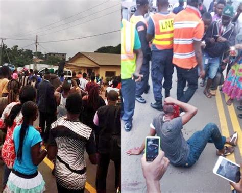 Jungle Justice See What Angry Mob Did To Suspected Nigerian Thief In Liberia Photos
