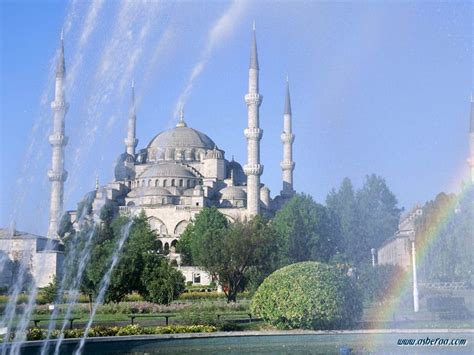 التراث الاسلامي المسجد الأزرق في اسطنبول تركيا