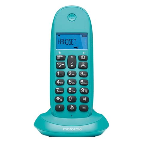 Motorola C1001 Lb Dect Turquesa Teléfono Inalámbrico