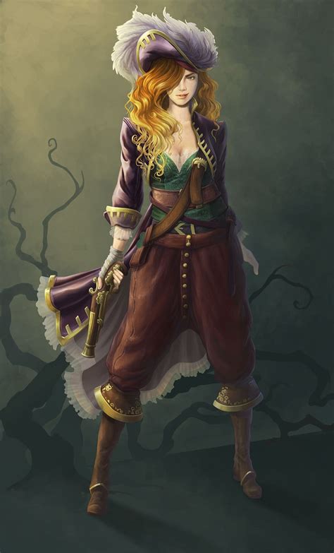 Female Pirate Character Concept For Pirate Storms Valentines Day