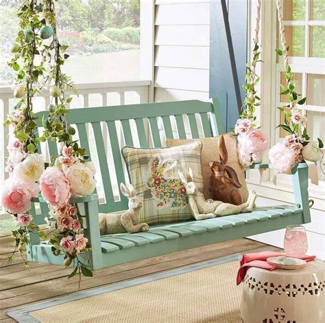 Best Easter Front Porch Decor Ideas 03 Homyhomee