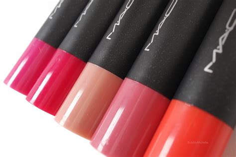 Mac Patentpolish Lip Pencils Review Photos And Swatches Bubbly Michelle