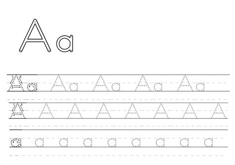 Free Traceable Alphabet For Kindergarten Handwriting