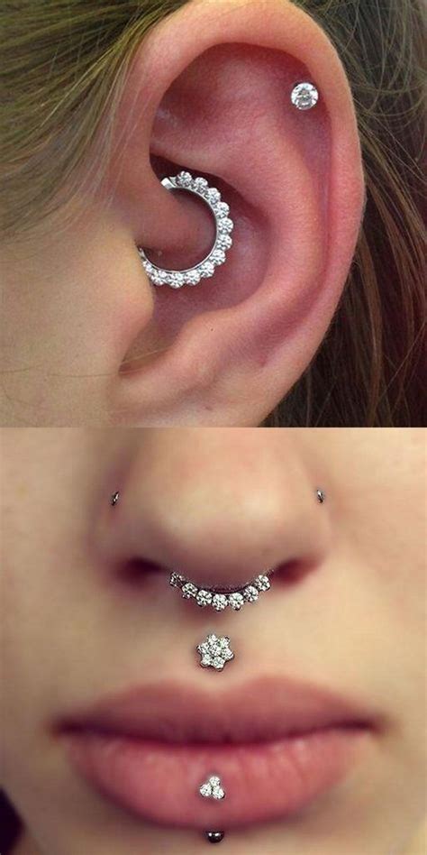 Brice Swarovski Crystal Clicker In Silver Piercing Piercings Y Aritos