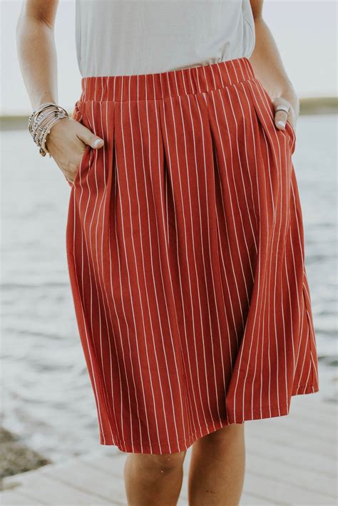 Merrill Stripe Skirt Fashion Skirt Fashion Fashion Outfits