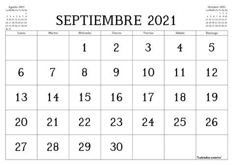 El libro para descargar calendario zaragozano 2021 epub ya se encuentra disponible. Calendario y planificador mensual en blanco para imprimir gratis para Septiembre 2021 - A4, A5 ...