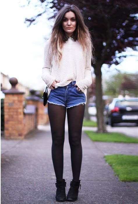 Outfits With Shorts And Tights Photos Cantik