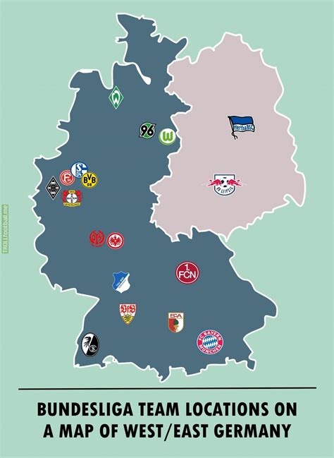 German Bundesliga Team Map