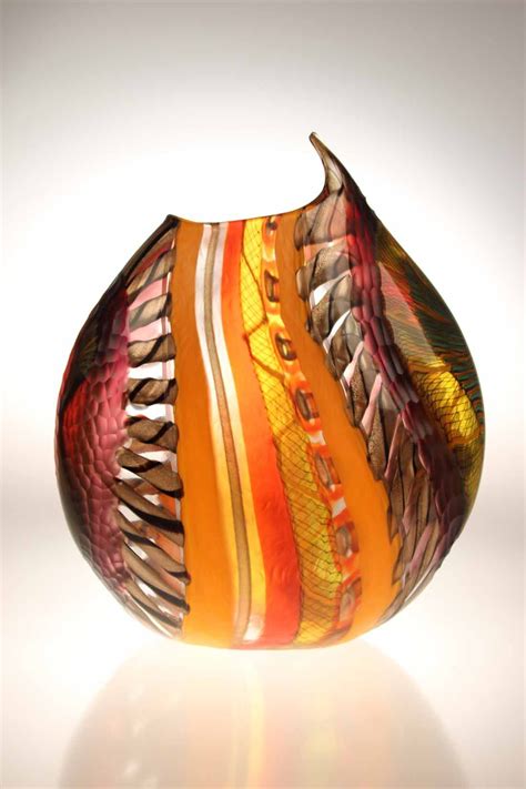 Gianluca Vidal Murano Glass Studio Vase Lodario 34 Reverse Artes E