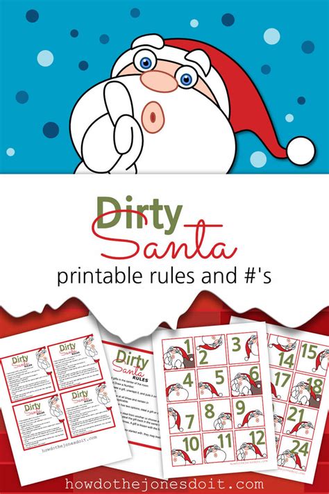 Dirty Santa Rules And S Pdf Sunshine And Rainy Days