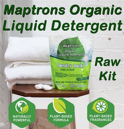 This organic soap bar offers a deep skin detox without drying or irritating the skin. Organic Liquid Detergent (Laundry Soap) - Maptrons
