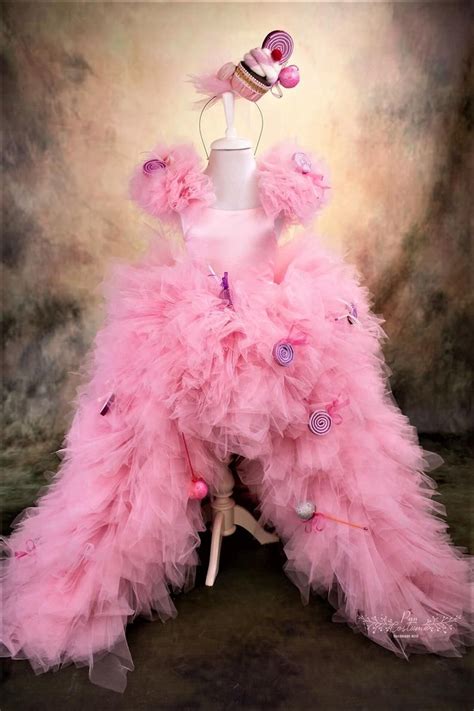 Cotton Candy Dress Candy Birthday Theme Pink Flower Girl Etsy