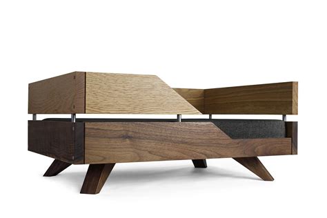 contemporary wooden dog beds handmade solid oak