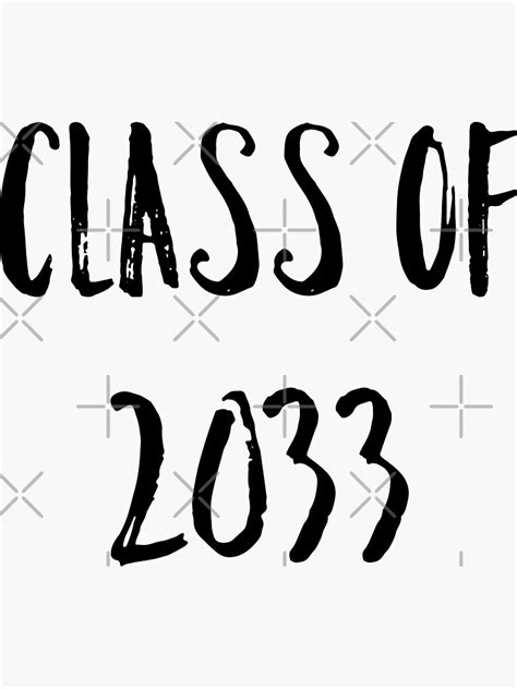Class Of 2033 Sticker For Sale By Yukti Redbubble