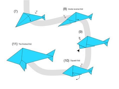 Martins Origami Fish Origami Easy Origami Fish Origami