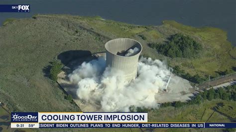 Cooling Tower At Former Cape May County Power Plant Imploded Youtube