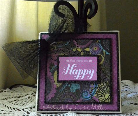 Clearly From The Heart Rediscover Ctmh You Make Me Happy Canvas