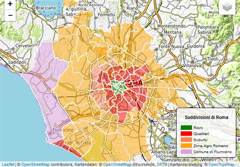Roma Rioni Quartieri Suburbi E Agro Romano Mappa Blog Di Non