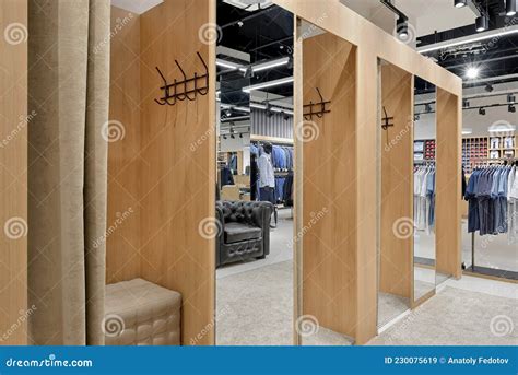 Fitting Rooms In A Men S Clothing Store Editorial Stock Image Image