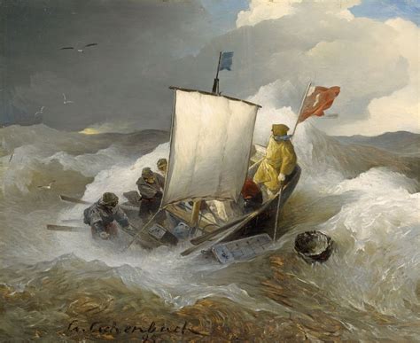 Sailing Ships In Stormy Sea Kunsthaus Lempertz Painting Art