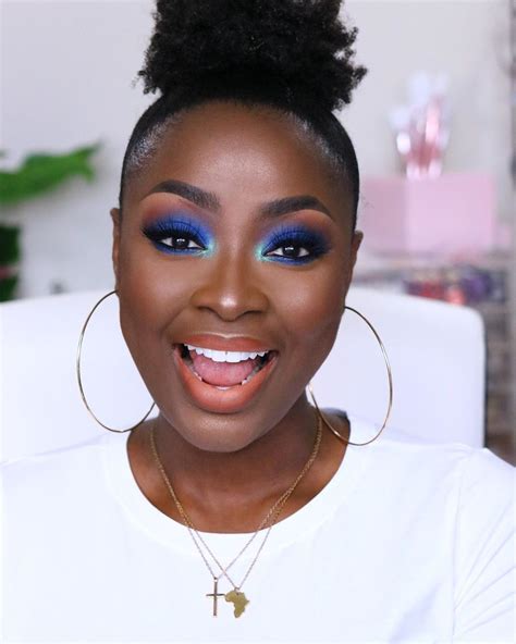 dark skin makeup blue makeup makup makeup revolution love is all beauty hacks beauty tips